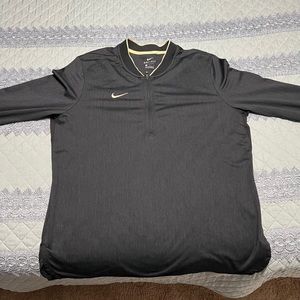 Dark Grey & Cream Nike Dri - Fit Long Sleeve w/ Zipper
